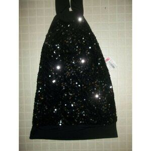 𝅺NEW W Tags! FLEURISH Womens Juniors Size Large Shirt Top -Sequins, SRV $29